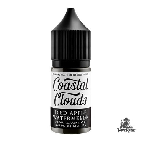 Apple Watermelon Iced — Coastal Clouds 30mL Nic Salt Nicotine Salt E-Liquid at Vapekage