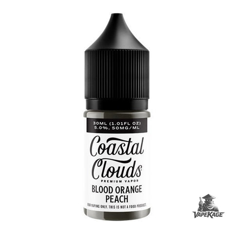 Blood Orange Peach — Coastal Clouds 30mL Nic Salt Nicotine Salt E-Liquid at Vapekage