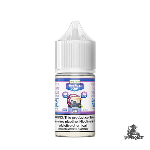 Blue Razz Jam — Pod Juice 30mL Nic Salt Nicotine Salt E-Liquid at Vapekage