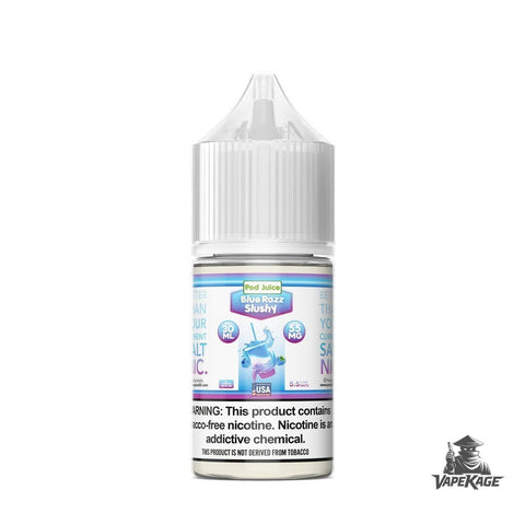 Blue Razz Slushy — Pod Juice 30mL Nic Salt Nicotine Salt E-Liquid at Vapekage