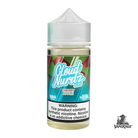 Cherry Apple Iced — Cloud Nurdz 100mL Freebase Freebase E-Liquid at Vapekage