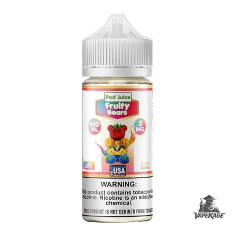 Fruity Bears — Pod Juice 100mL Freebase Freebase E-Liquid at Vapekage