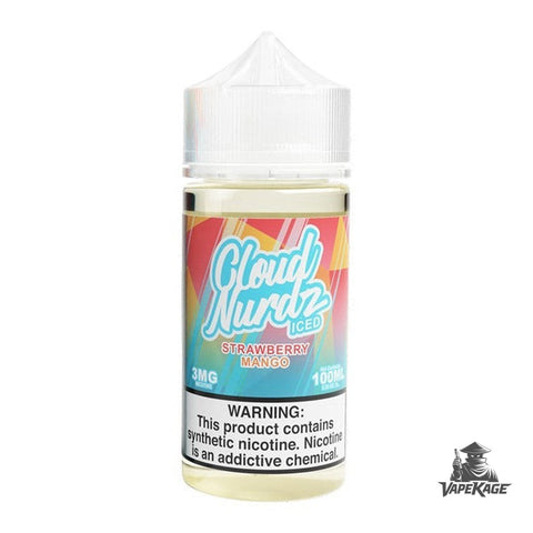 Iced Strawberry Mango — Cloud Nurdz 100mL Freebase Freebase E-Liquid at Vapekage
