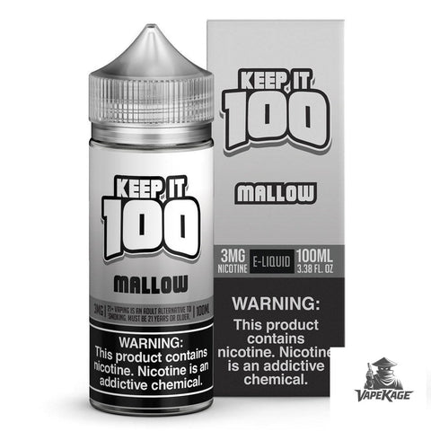 Mallow — Keep It 100 100mL Freebase Freebase E-Liquid at Vapekage