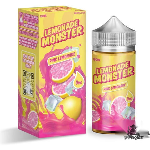 Pink Lemonade Monster Vape Labs 100mL Freebase Freebase E-Liquid at Vapekage