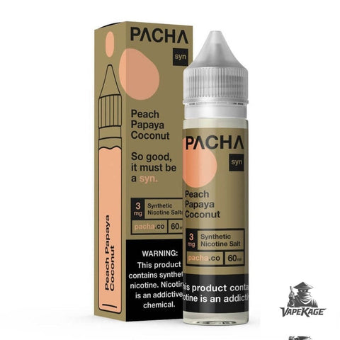 Peach Papaya Coconut — Pachamama 60mL Freebase Freebase E-Liquid at Vapekage