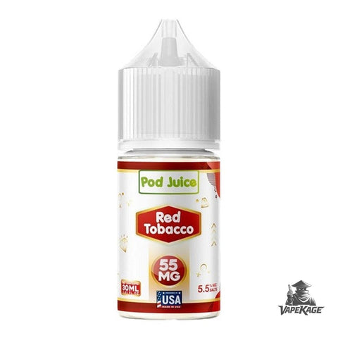 Red Tobacco — Pod Juice 30mL Nic Salt Nicotine Salt E-Liquid at Vapekage