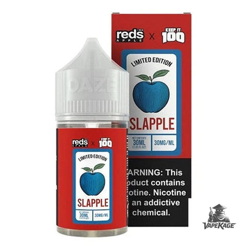 Reds x Slapple — Reds Apple Juice — 7 Daze 30mL Nic Salt Nicotine Salt E-Liquid at Vapekage
