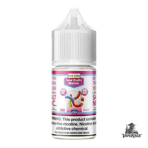 Sour Fruity Worms — Pod Juice 30mL Nic Salt Nicotine Salt E-Liquid at Vapekage