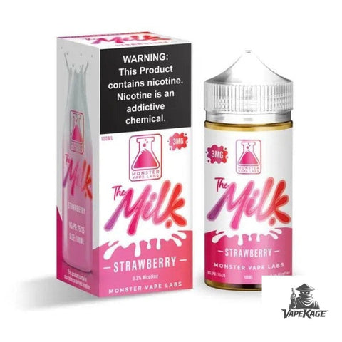 Strawberry Milk The Milk — Monster Vape Labs 100mL Freebase Freebase E-Liquid at Vapekage