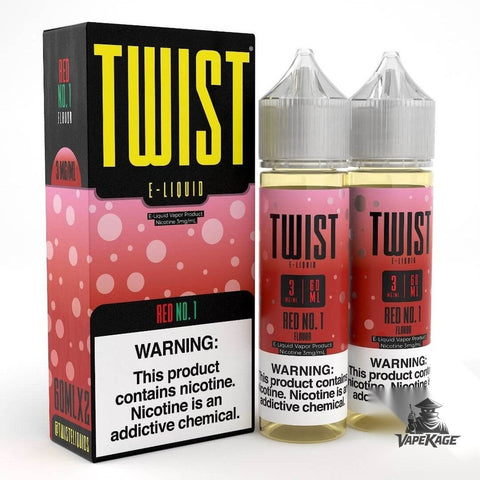 Red No 1 — Twist E-Liquids 120mL (2x60mL twin pack) Freebase Freebase E-Liquid at Vapekage