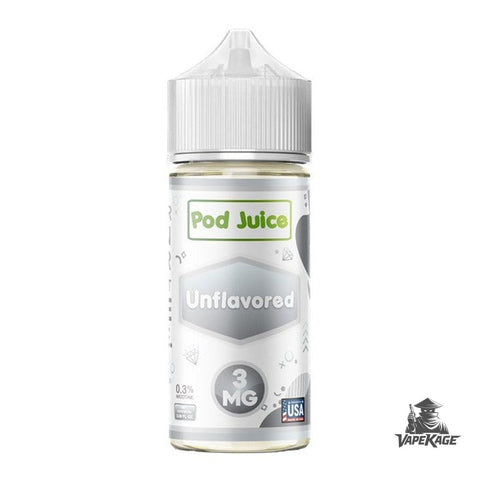Unflavored — Pod Juice 100mL Freebase Freebase E-Liquid at Vapekage