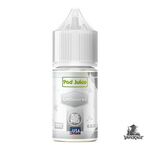 Unflavored — Pod Juice 30mL Nic Salt Nicotine Salt E-Liquid at Vapekage
