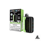 Geek Next 50K Zero Nicotine Disposable Vape Sour Apple Ice Flavor — 50,000 Puffs, 0% (zero nicotine, 0mg), Rechargeable | Vapekage