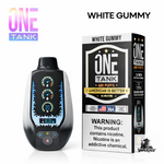 One Tank 40K Disposable Vape in White Gummy flavor, 40000 puffs, 22mL, Made in USA