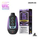 One Tank 40K Disposable Vape in Grape Ice flavor, 40000 puffs, 22mL, Made in USA