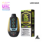 One Tank 40K Disposable Vape in Lime Wave flavor, 40000 puffs, 22mL, Made in USA
