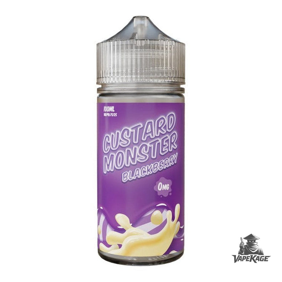 Blackberry Nicotine Free Custard Monster Vape Labs 100mL Freebase Freebase E-Liquid at Vapekage