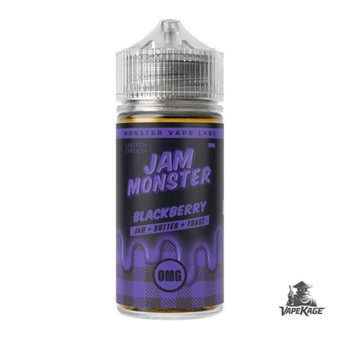 Blackberry (nicotine Free) Jam Monster Vape Labs 100mL Freebase Freebase E-Liquid at Vapekage