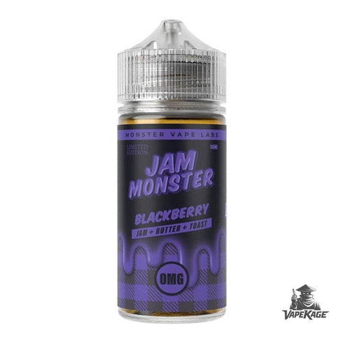 Blackberry (nicotine Free) Jam Monster Vape Labs 100mL Freebase Freebase E-Liquid at Vapekage