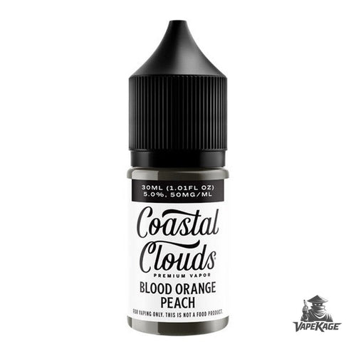 Blood Orange Peach — Coastal Clouds 30mL Nic Salt Nicotine Salt E-Liquid at Vapekage