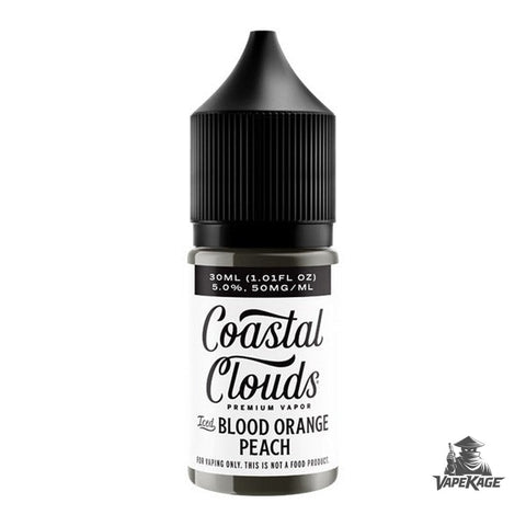Blood Orange Peach Iced — Coastal Clouds 30mL Nic Salt Nicotine Salt E-Liquid at Vapekage