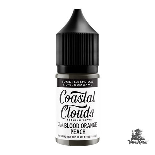 Blood Orange Peach Iced — Coastal Clouds 30mL Nic Salt Nicotine Salt E-Liquid at Vapekage