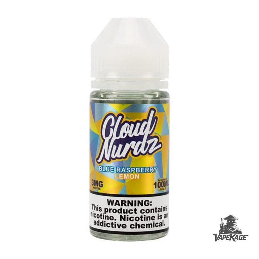 Blue Raspberry Lemon by — Cloud Nurdz 100mL Freebase Freebase E-Liquid at Vapekage