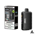 Horizontech Max 100K Disposable Vape — Texas Compliant Blue Razz Ice Flavor — 100,000 Puffs, 5% (50mg nicotine salt), Rechargeable | Vapekage