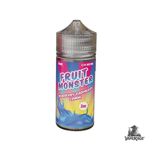Blueberry Raspberry Lemon Fruit Monster Vape Labs 100mL Freebase Freebase E-Liquid at Vapekage