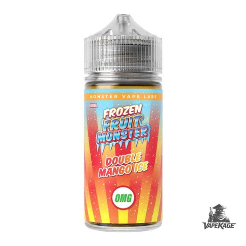 Double Mango Ice Nicotine Free Frozen Fruit Monster Vape Labs 100mL Freebase Freebase E-Liquid at Vapekage