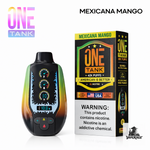 One Tank 40K Disposable Vape in Mexicana Mango flavor, 40000 puffs, 22mL, Made in USA