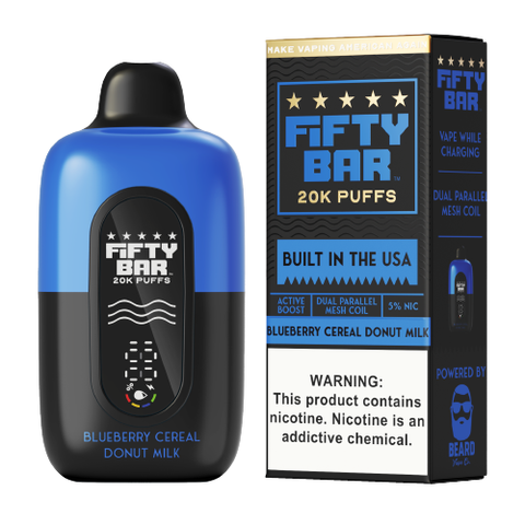 Fifty Bar Black Series 20K Disposable Vape
