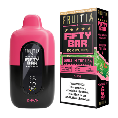 Fifty Bar x Fruitia 20K Disposable Vape
