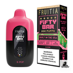 Fifty Bar x Fruitia 20K Disposable Vape in B-Pop flavor, 20000 puffs