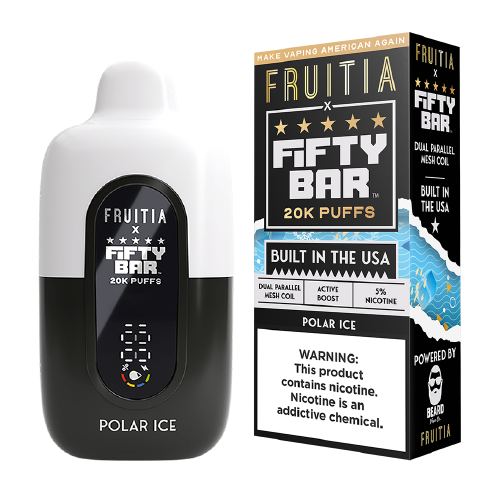Polar Ice Fifty Bar x Fruitia 20K disposable vape device
