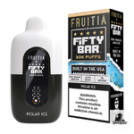 Fifty Bar x Fruitia 20K Disposable Vape in Polar Ice flavor, 20000 puffs