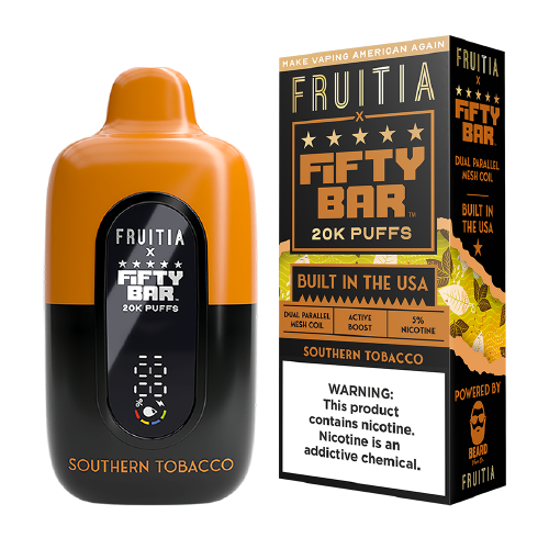 Southern Tobacco Fifty Bar x Fruitia 20K disposable vape