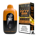 Fifty Bar x Fruitia 20K Disposable Vape in Southern Tobacco flavor, 20000 puffs