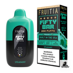 Fifty Bar x Fruitia 20K Disposable Vape in Spearmint flavor, 20000 puffs