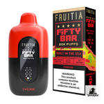 Fifty Bar x Fruitia 20K Disposable Vape in Swedish Fish flavor, 20000 puffs