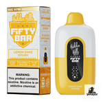 Fifty Bar x Hidden Hills 20K Disposable Vape in Lemon Cake Dough flavor, 20000 puffs