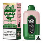 Fifty Bar x Hidden Hills 20K Disposable Vape in Wazza Limon flavor, 20000 puffs