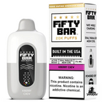 Fifty Bar White Series 20K Disposable Vape in Kiberry Chew flavor, 20000 puffs