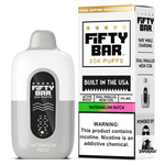 Fifty Bar White Series 20K Disposable Vape in Watermelon Patch flavor, 20000 puffs
