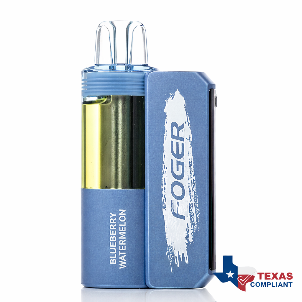 Foger Switch Pro 30K disposable vape in Blueberry Watermelon flavor, rechargeable high-puff vape device Texas compliant