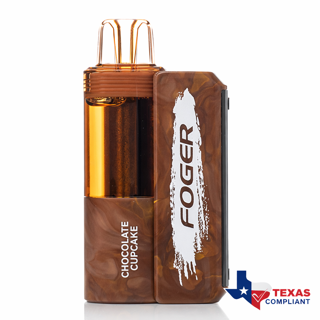 Foger Switch Pro 30K disposable vape in Chocolate Cupcake flavor, rechargeable high-puff vape device Texas compliant