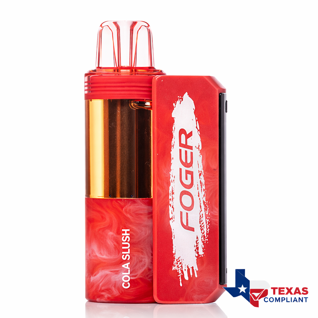 Foger Switch Pro 30K disposable vape in Cola Slush flavor, rechargeable high-puff vape device Texas compliant