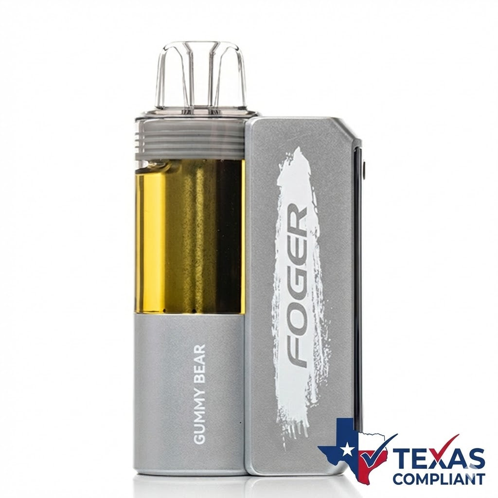 Foger Switch Pro 30K disposable vape in Gummy Bear flavor, rechargeable high-puff vape device Texas compliant