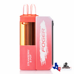 Foger Switch Pro 30K disposable vape in Strawberry B-Pop flavor, rechargeable high-puff vape device Texas compliant